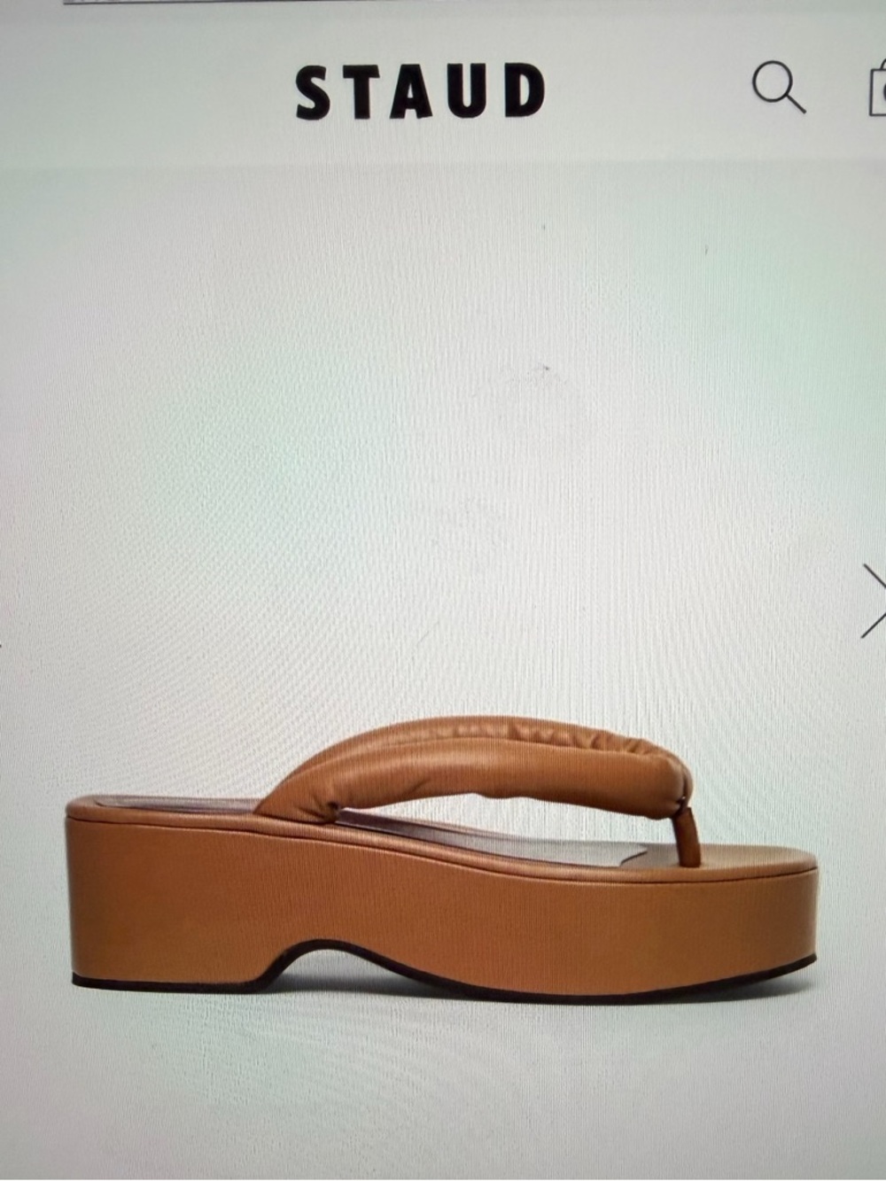 *NIB* STAUD Rio Platform Sandals Size 38 - Picture 2 of 10
